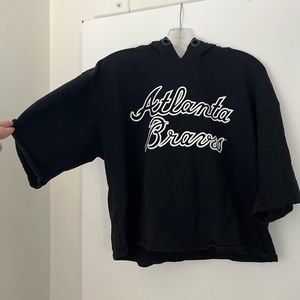 DKNY Sport Atlanta Braves Short Sleeve Hoodie